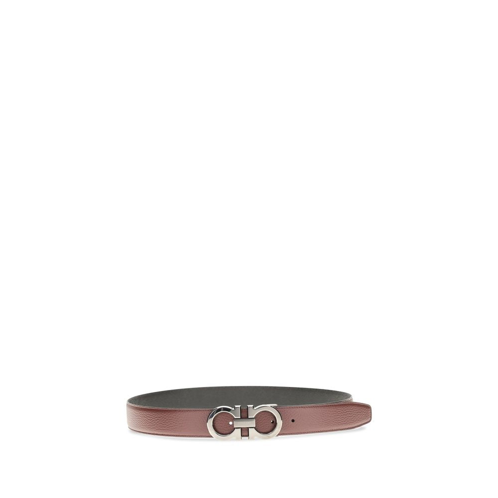 Ferragamo Gancini Belt - Luxurious Brown Calf Leather Accessory