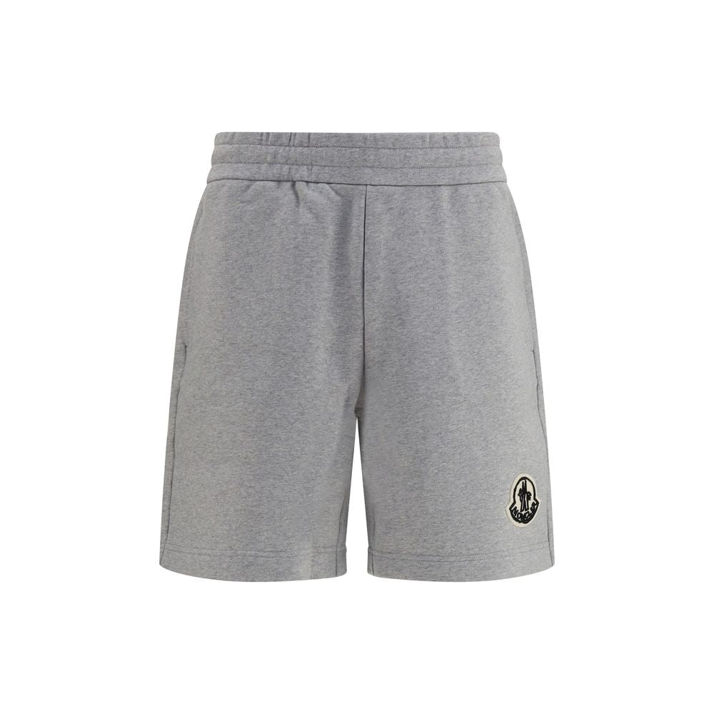 Moncler Gray Cotton Bermuda Shorts - Luxury Comfort Redefined