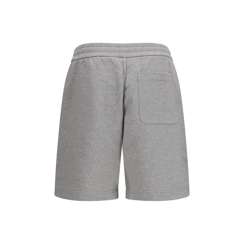Moncler Gray Cotton Bermuda Shorts – Luxury Comfort Redefined