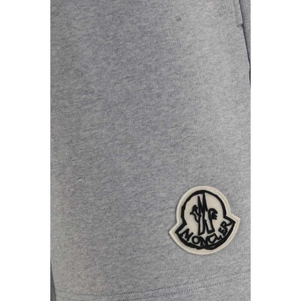 Moncler Gray Cotton Bermuda Shorts - Luxury Comfort Redefined