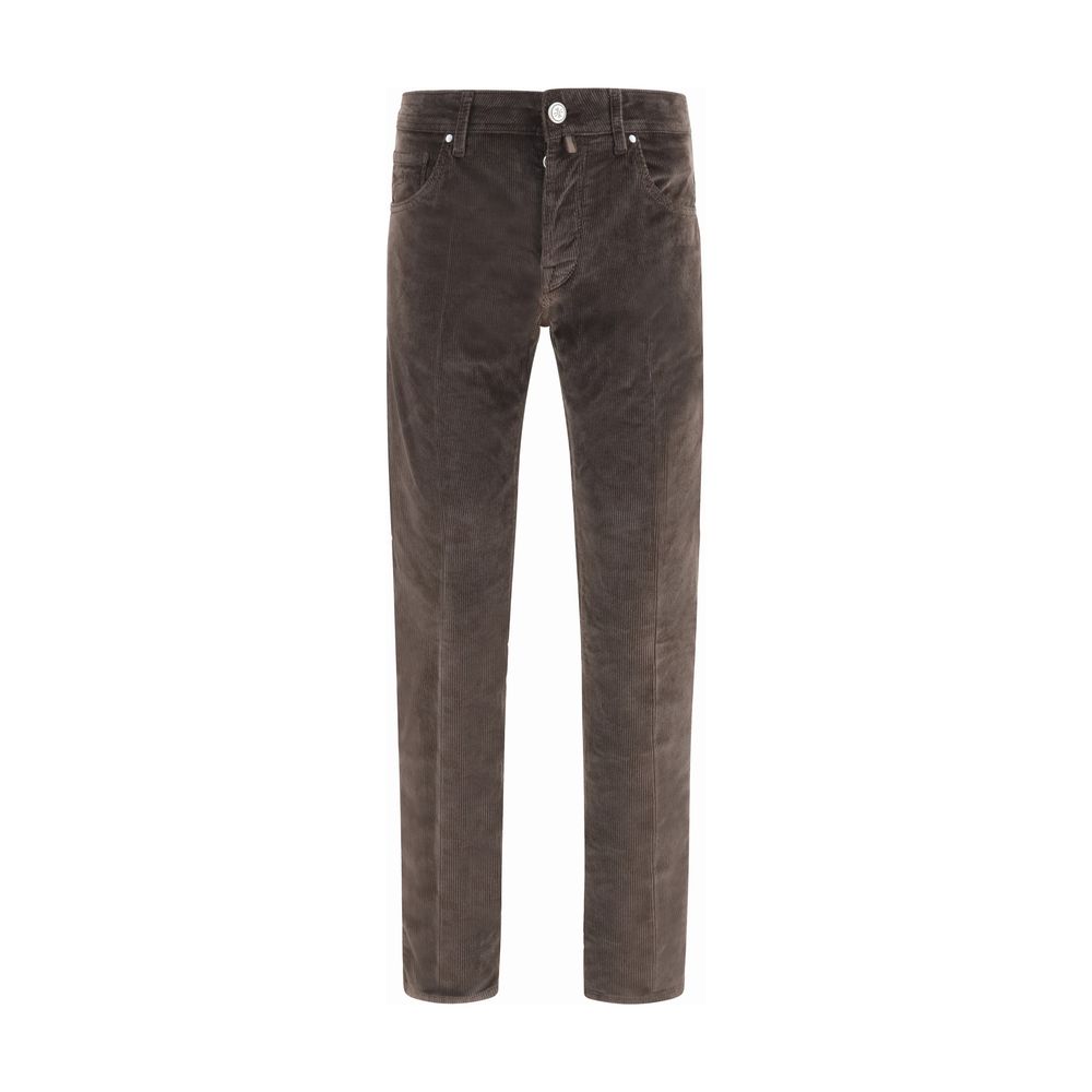 Jacob Cohen Brown Cotton Casual Pants - Timeless Luxury Redefined