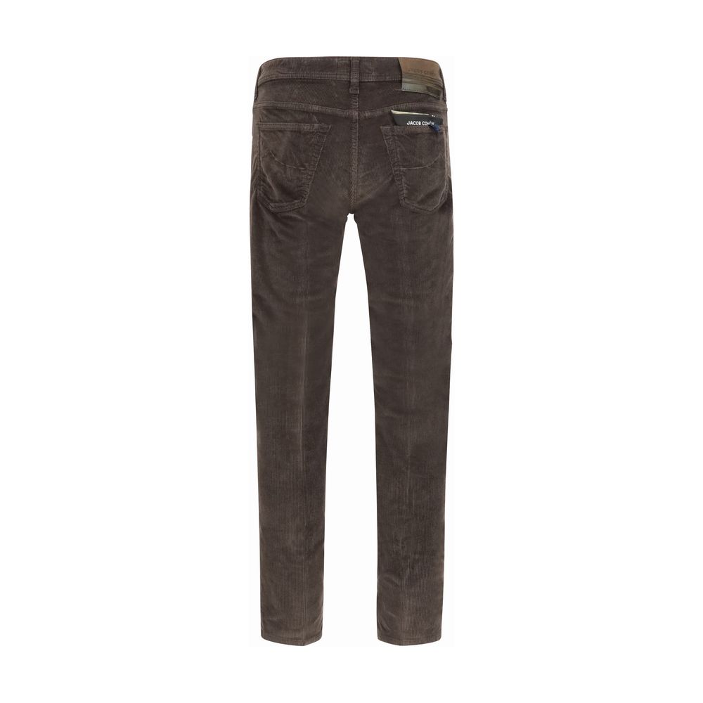 Jacob Cohen Brown Cotton Casual Pants - Timeless Luxury Redefined