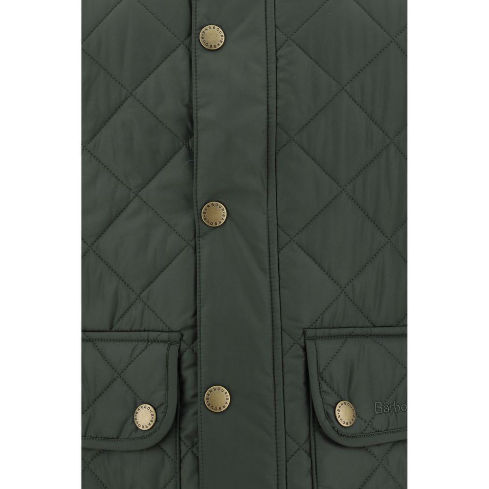 Barbour Green Polyamide Sleeveless Jacket - Timeless Luxury Gilet