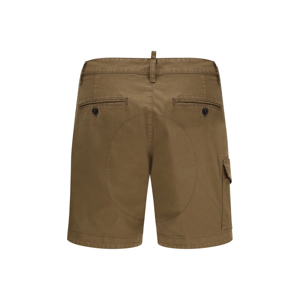 Dsquared² Brown Cotton Bermuda Shorts - Luxury Utility Redefined