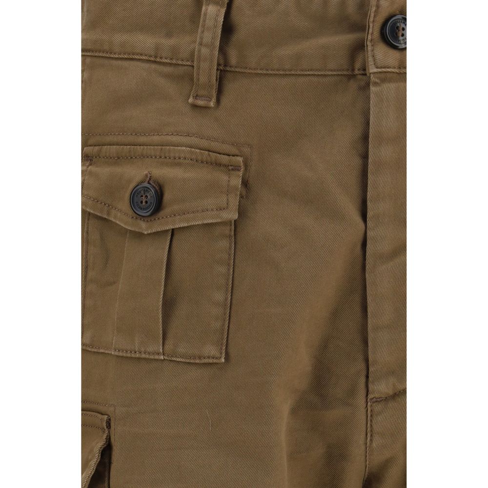 Dsquared² Brown Cotton Bermuda Shorts – Luxury Utility Redefined