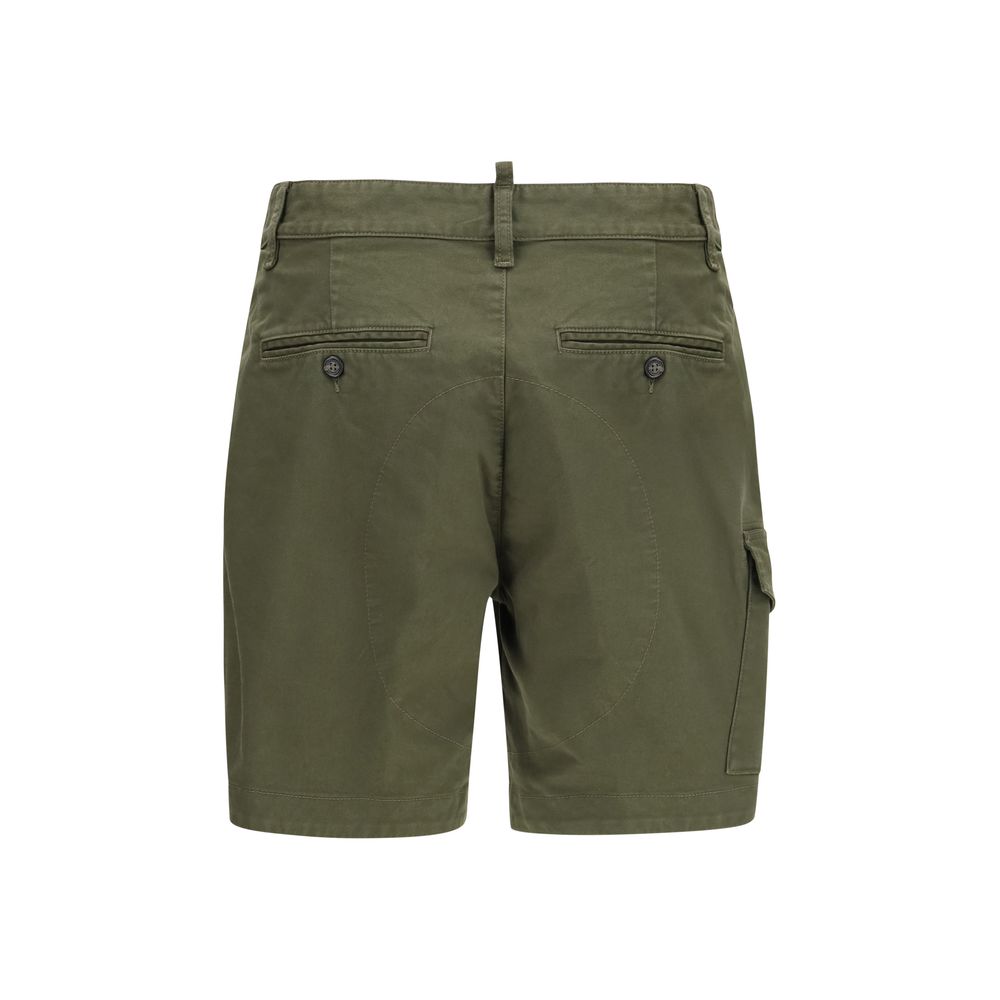 Dsquared² Bicolor Cotton Bermuda Shorts - Timeless Luxury Fashion