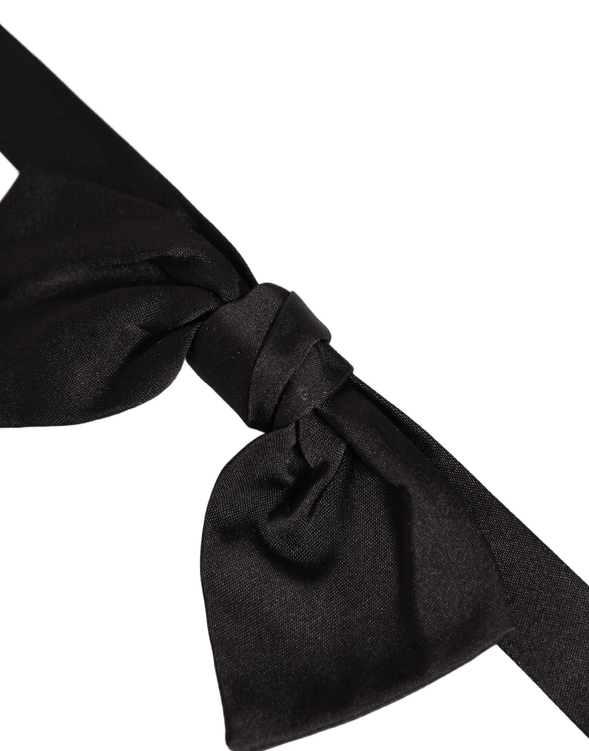 Dolce & Gabbana Black Silk Bow Tie - Timeless Elegance Unveiled