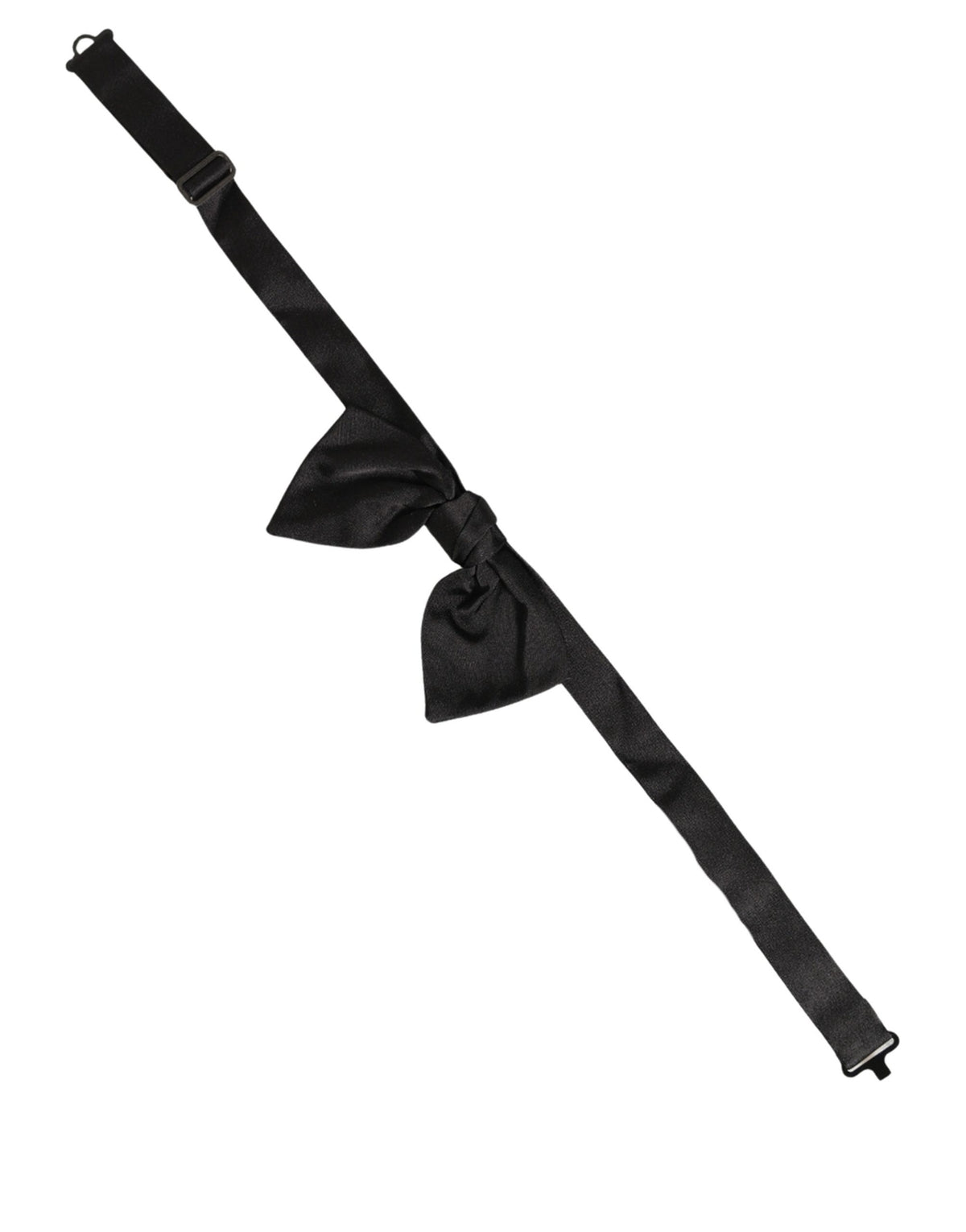 Dolce & Gabbana Black Silk Bow Tie - Timeless Elegance Unveiled