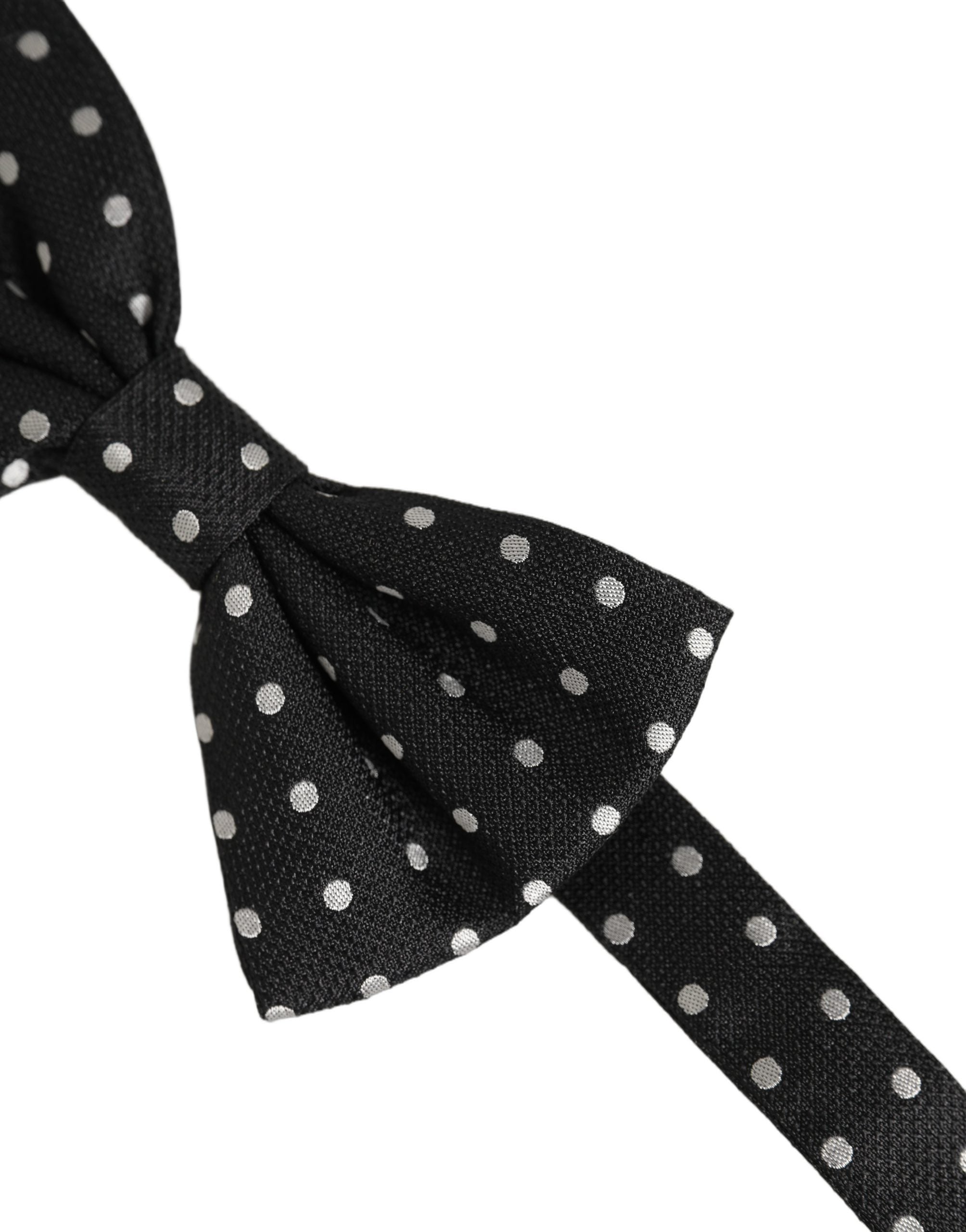 Dolce & Gabbana Polka Dot Silk Bow Tie - Timeless Elegance