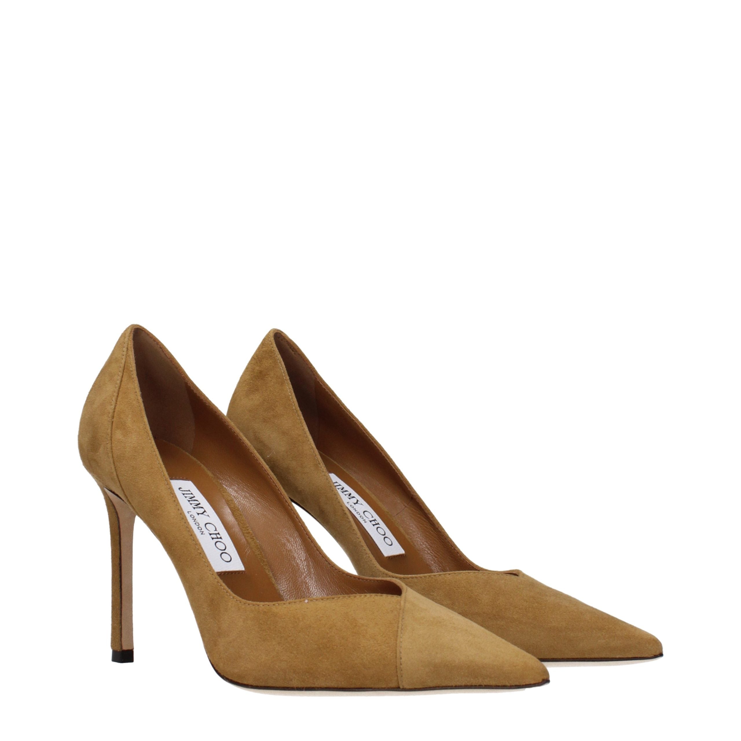 Jimmy Choo Brown Leather High Heel Pumps - Timeless Luxury Elegance