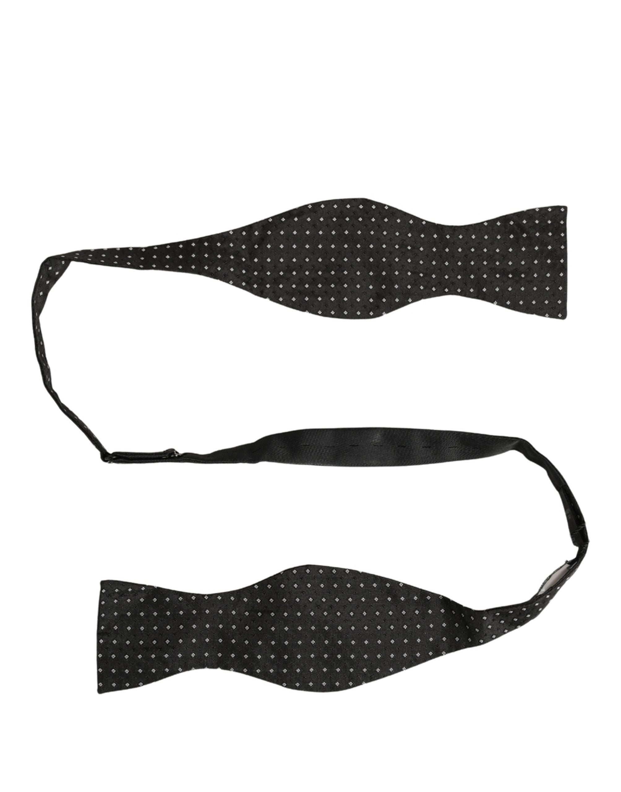Dolce & Gabbana Silk Polka Dot Bow Tie - Timeless Elegance