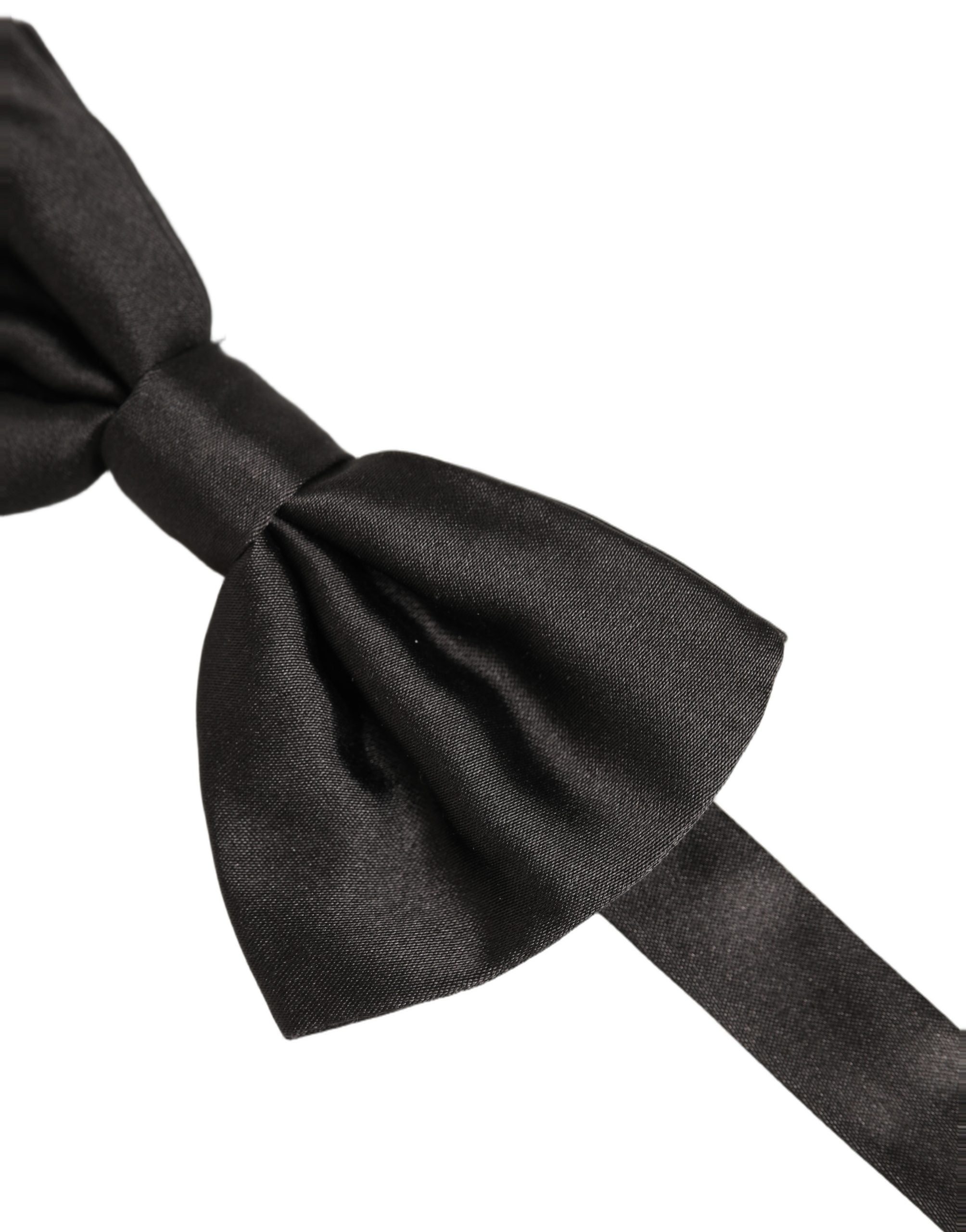 Dolce & Gabbana Silk Black Bow Tie - Timeless Luxury Accessory