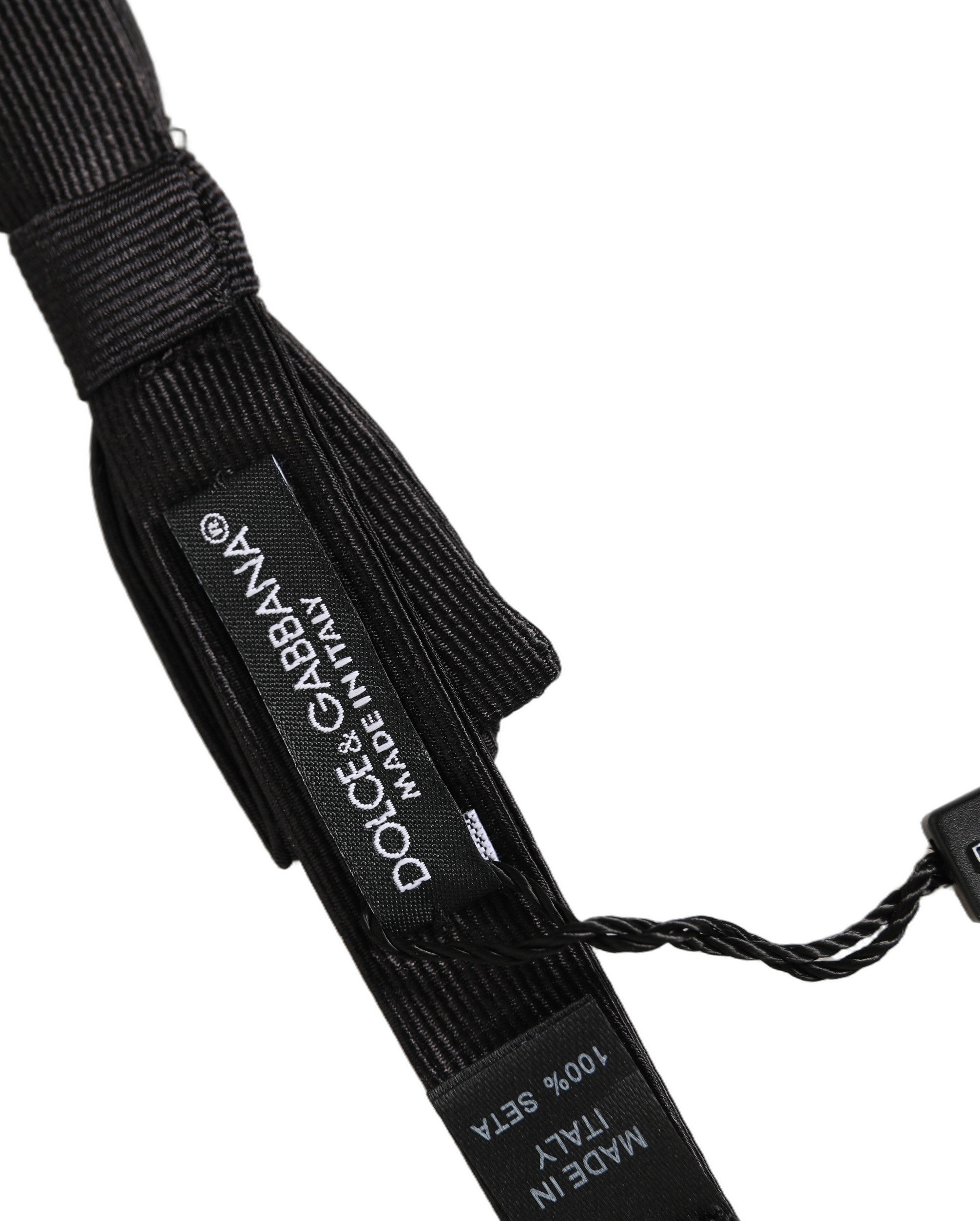 Dolce & Gabbana Silk Black Bow Tie - Timeless Elegance