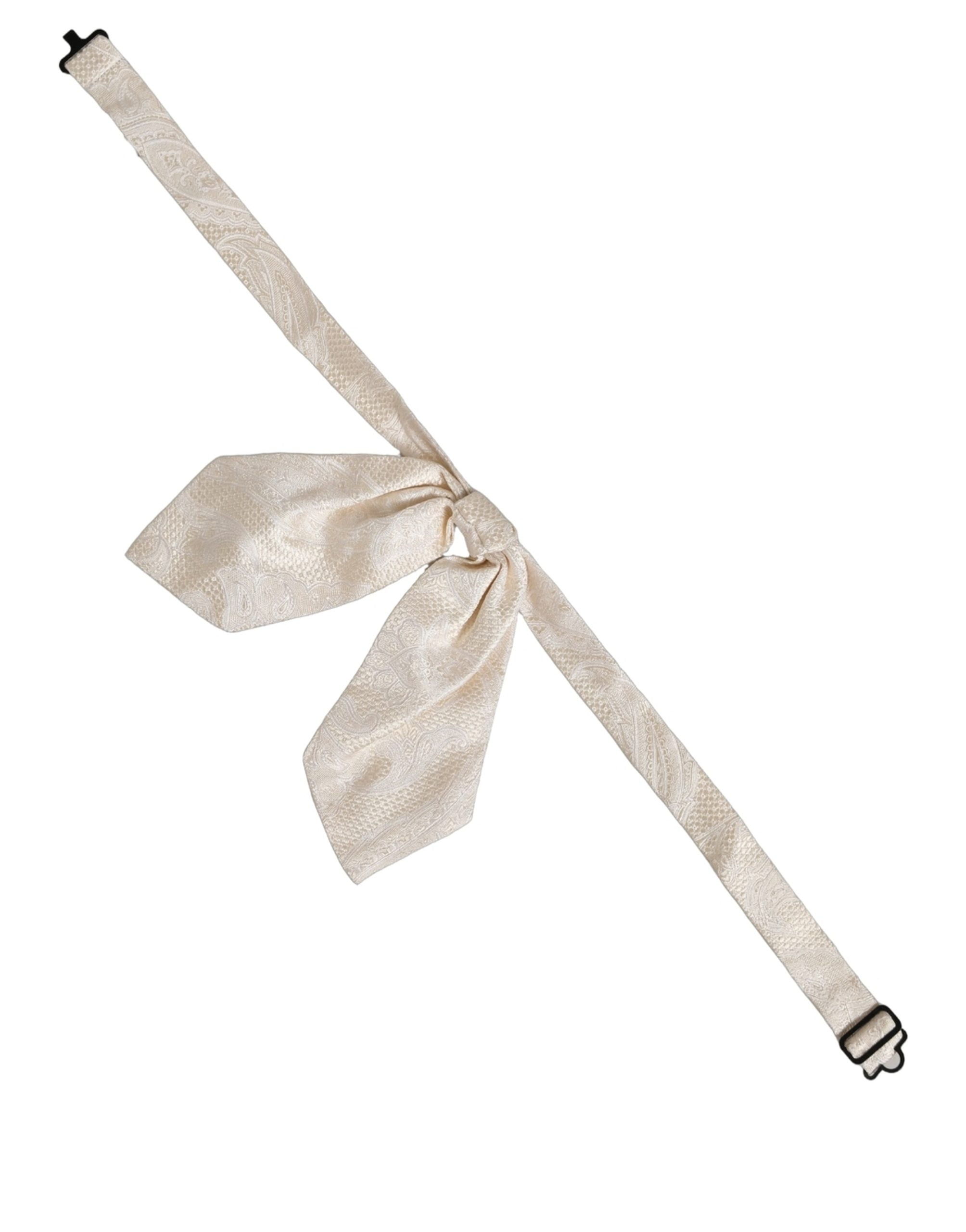 Dolce & Gabbana Silk Paisley Bow Tie - Timeless Elegance