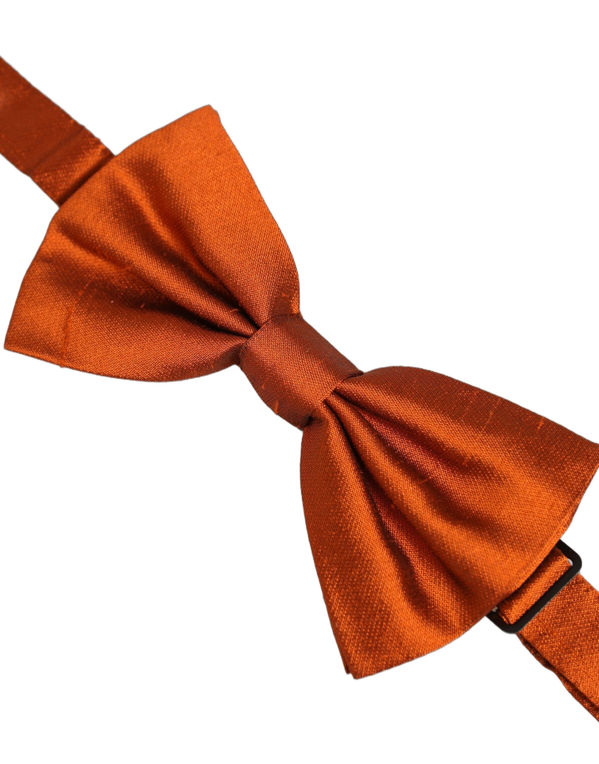 Dolce & Gabbana Silk Bow Tie - Timeless Elegance in Orange