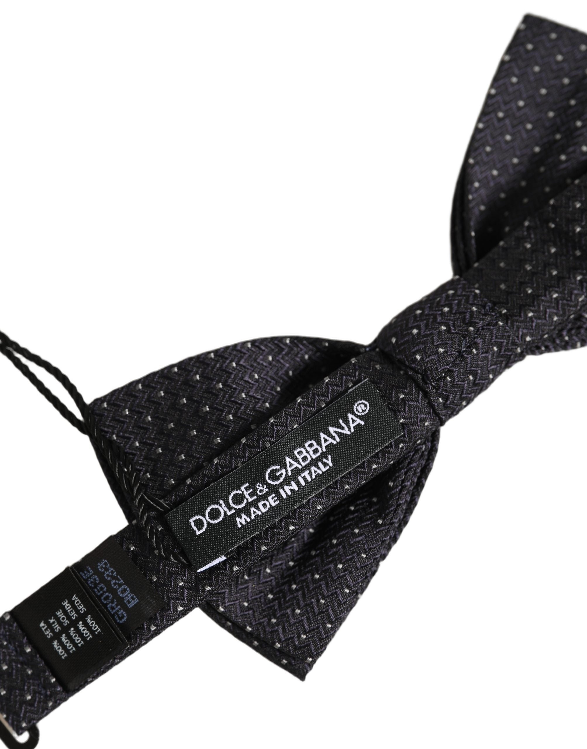 Dolce & Gabbana Silk Polka Dot Bow Tie - Timeless Elegance