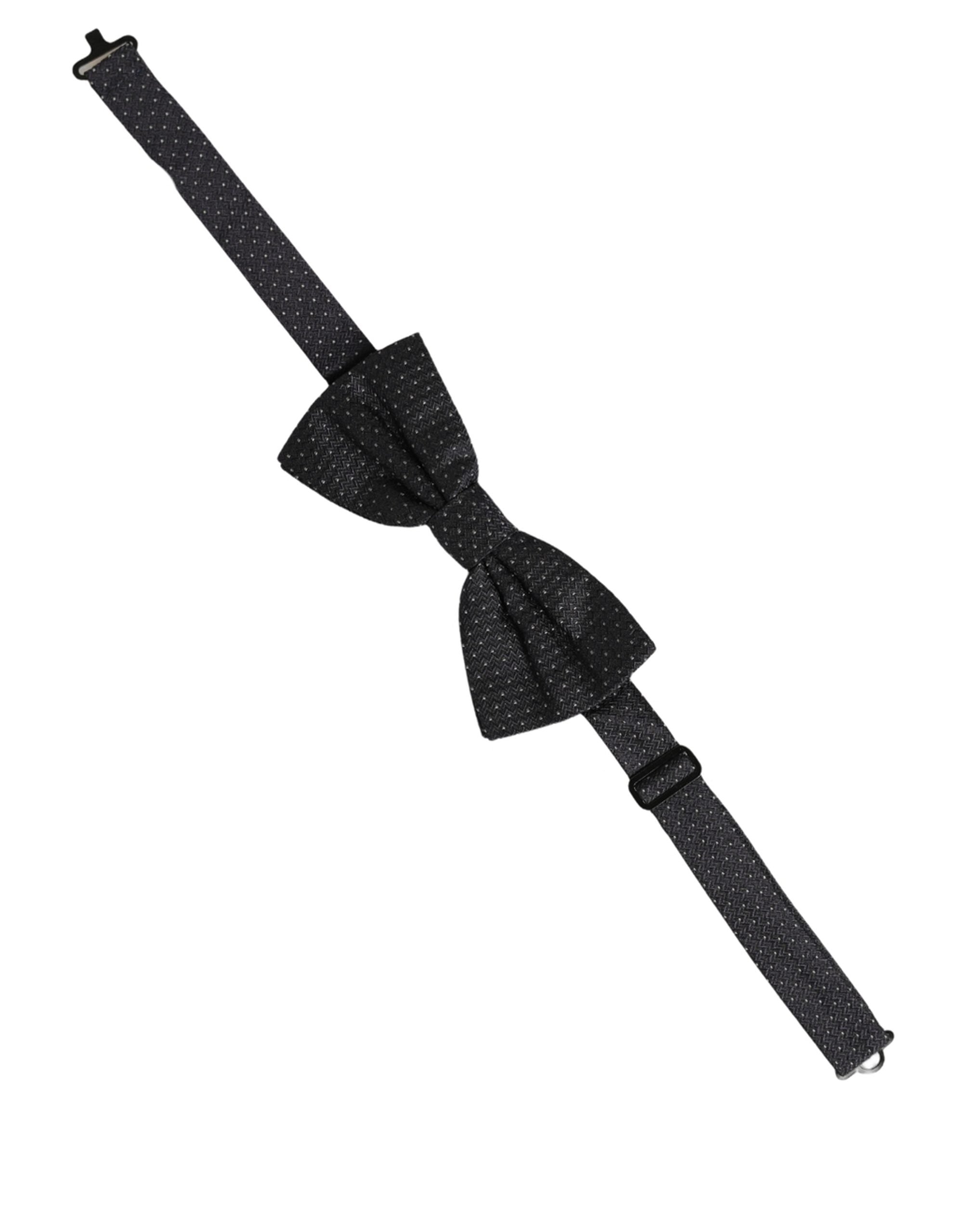 Dolce & Gabbana Silk Polka Dot Bow Tie - Timeless Elegance