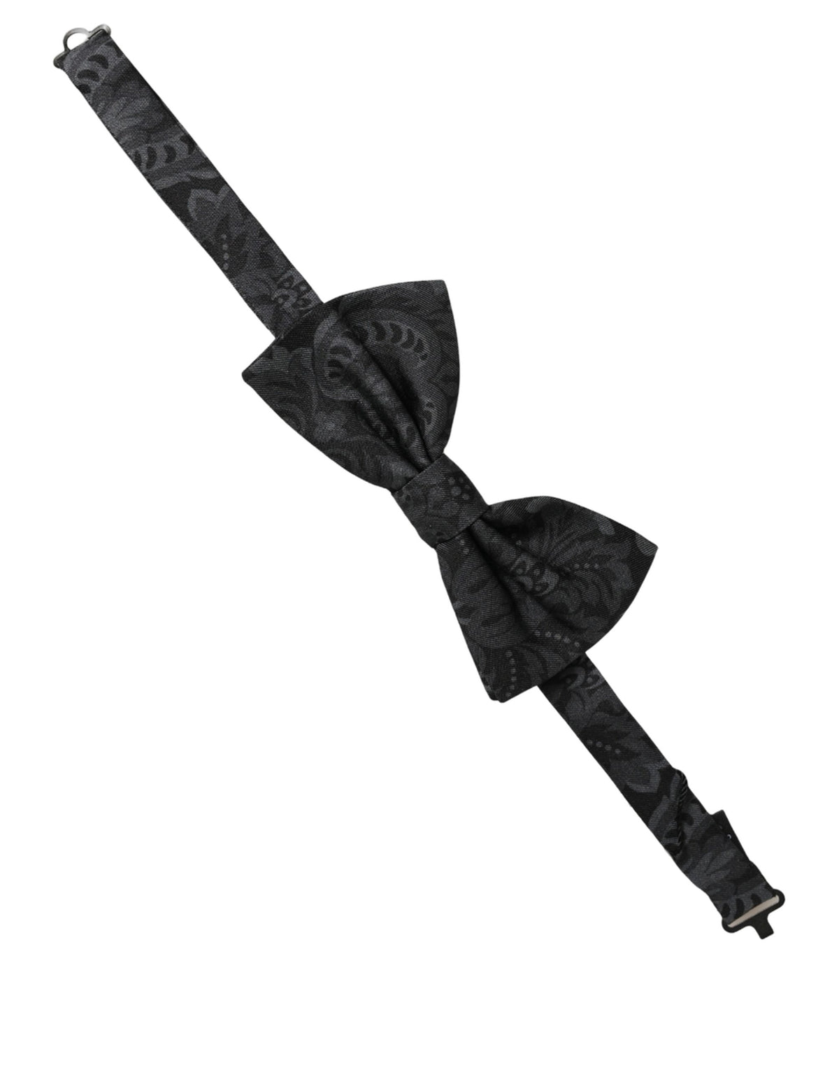 Elevate your elegance with the Dolce & Gabbana Black Paisley Silk Bow Tie, a masterpiece of Italian craftsmanship designed for timeless sophistication and refined occasions.