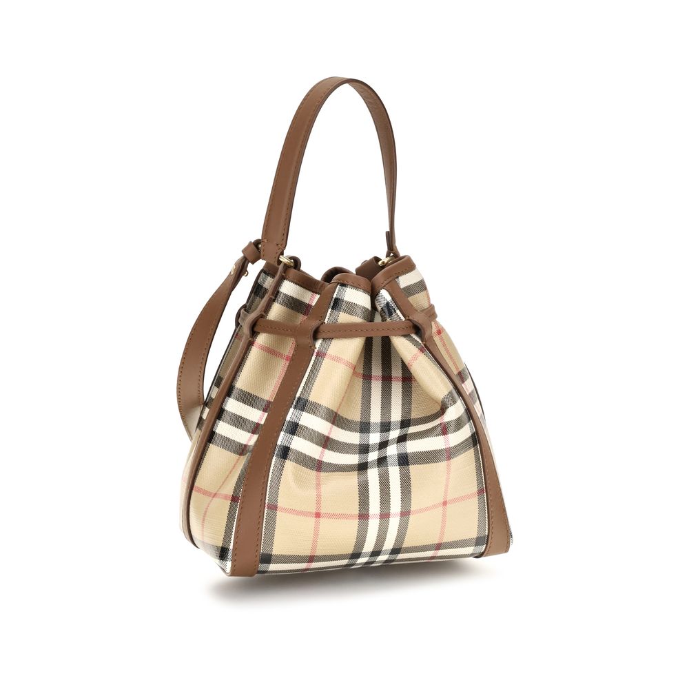 Burberry Beige Calf Leather Bucket Bag - Timeless Luxury