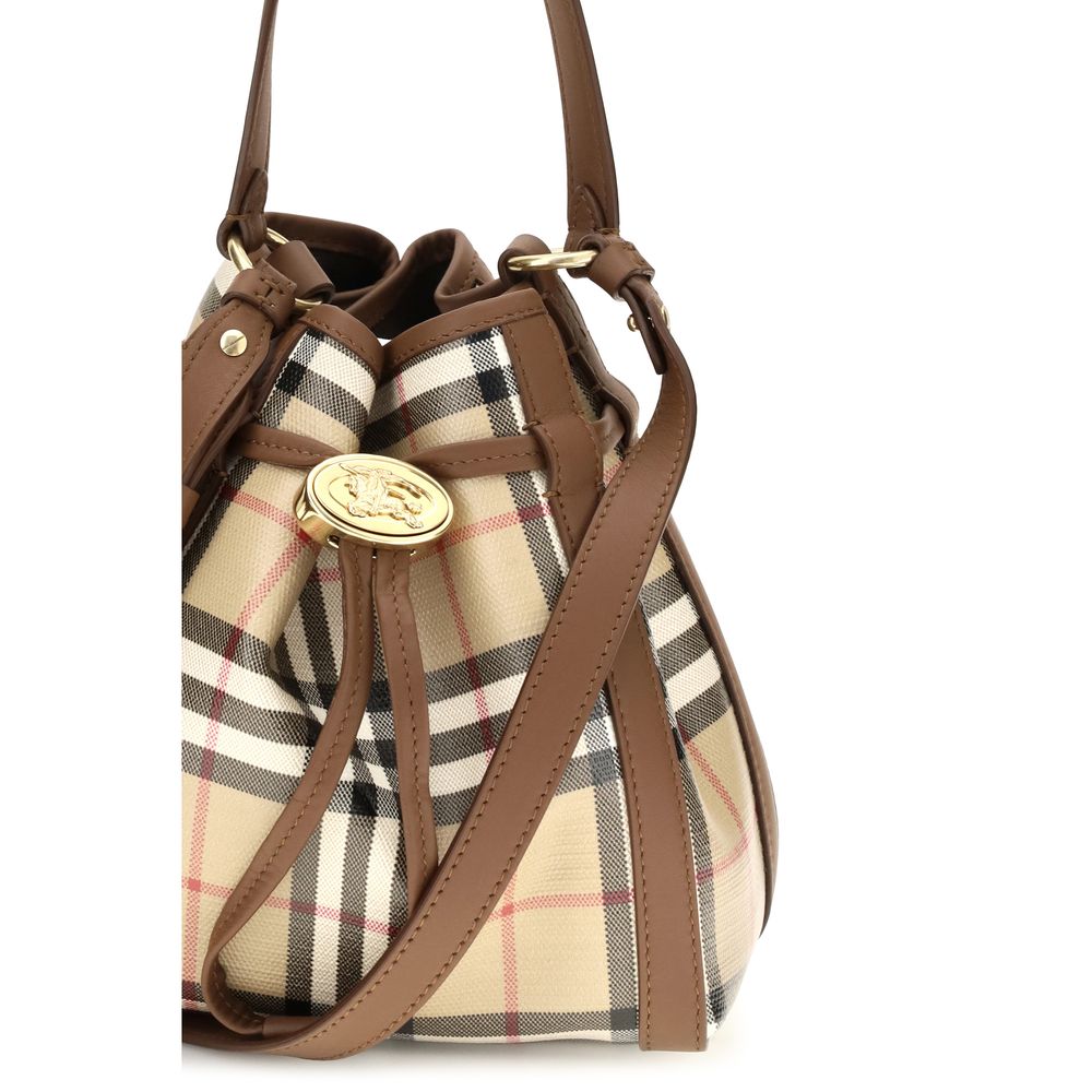 Burberry Beige Calf Leather Bucket Bag - Timeless Luxury Redefined