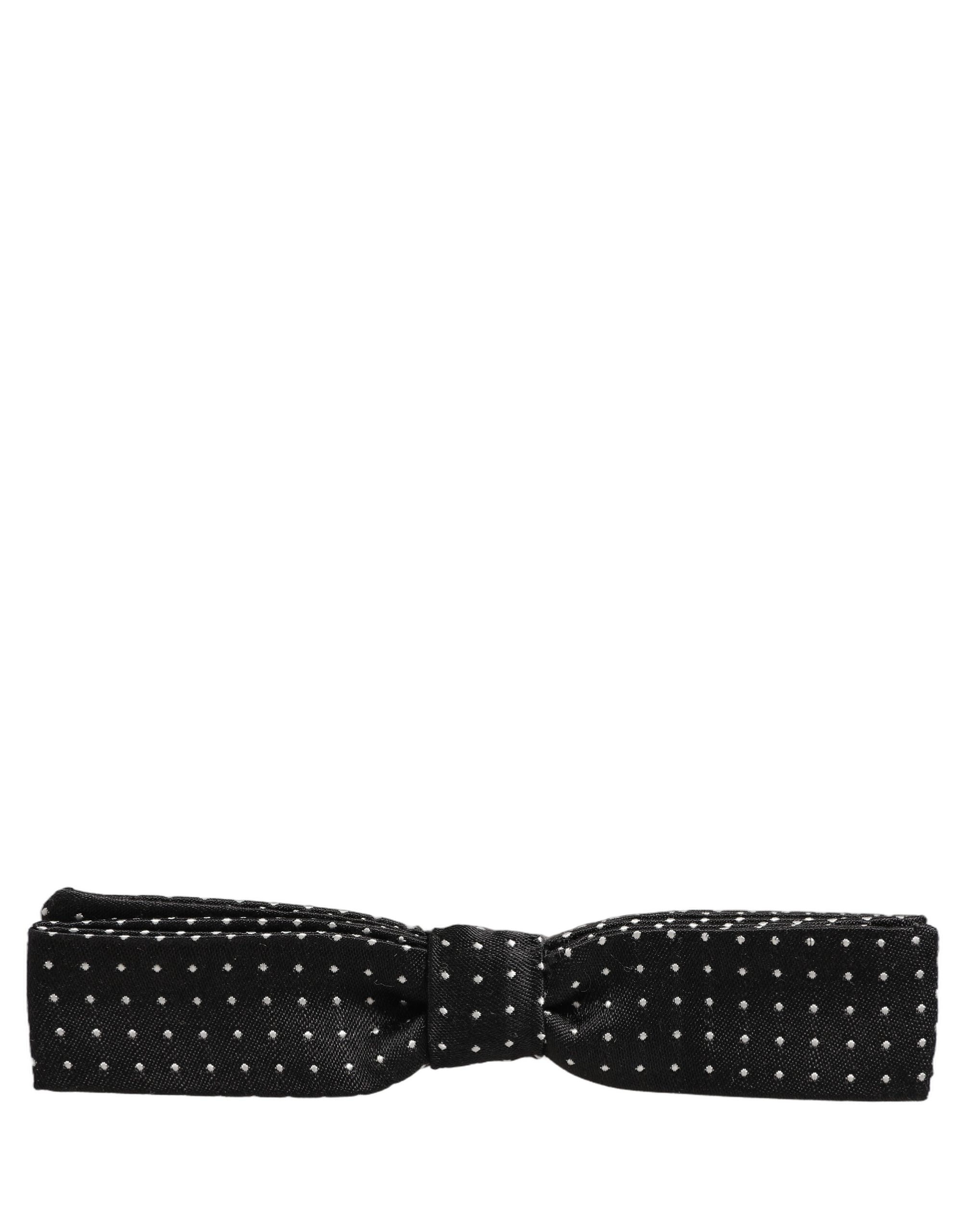 Dolce & Gabbana Silk Polka Dot Bow Tie - Timeless Elegance