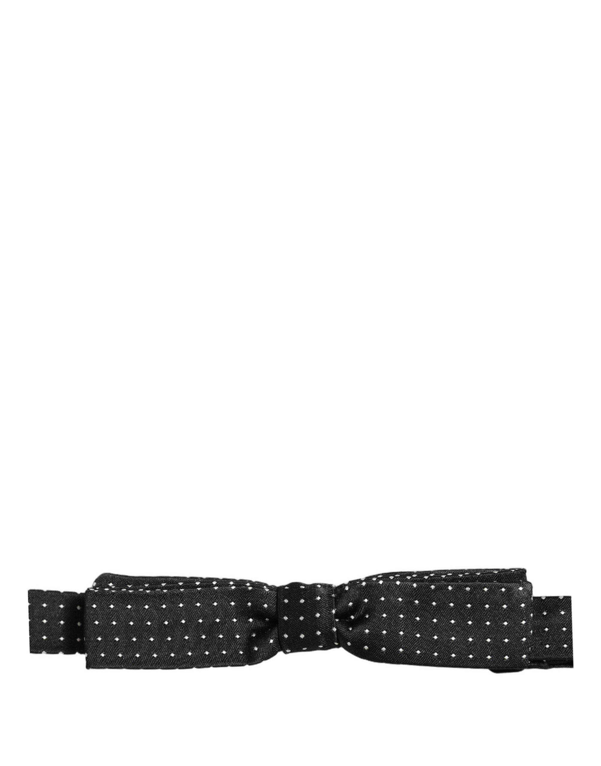 Dolce & Gabbana Polka Dot Silk Bow Tie - Timeless Elegance