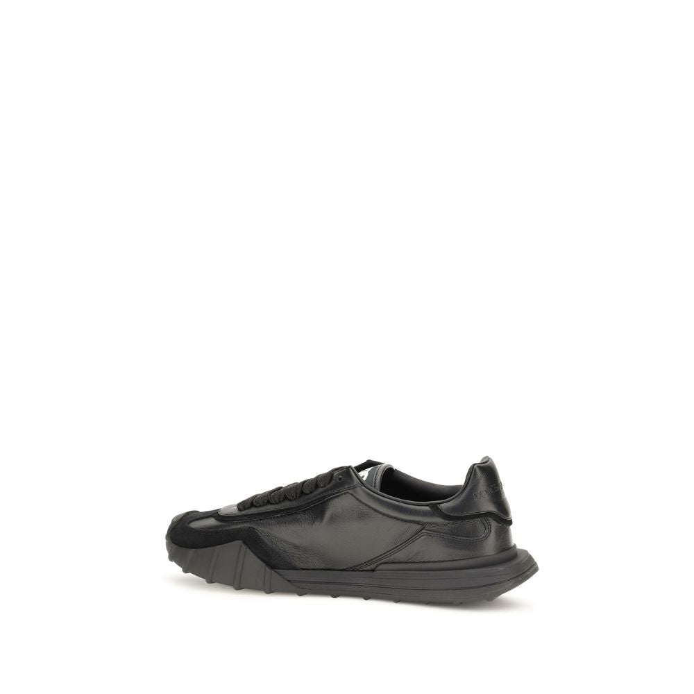 Dolce & Gabbana Athletic Sneakers - Luxurious Black Calf Leather