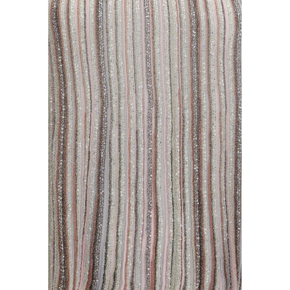 Missoni Multicolor Rayon Sleeveless T-Shirt - Luxury Glamour