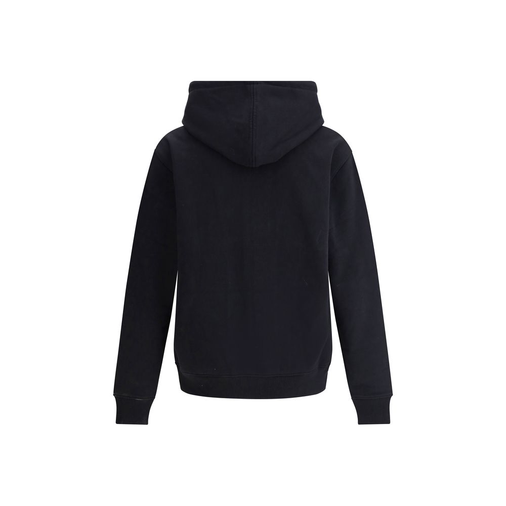 Indulge in the Ami Paris Black Cotton Sweatshirt, a testament to refined luxury and effortless style, crafted for those who appreciate sophistication in every detail.