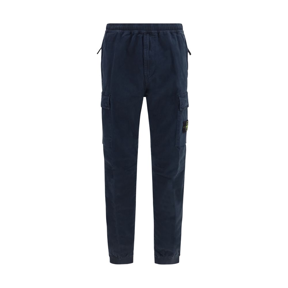 Discover the Stone Island Blue Cotton Cargo Pants, where luxurious craftsmanship meets functional elegance, perfect for those who embody sophistication and style.