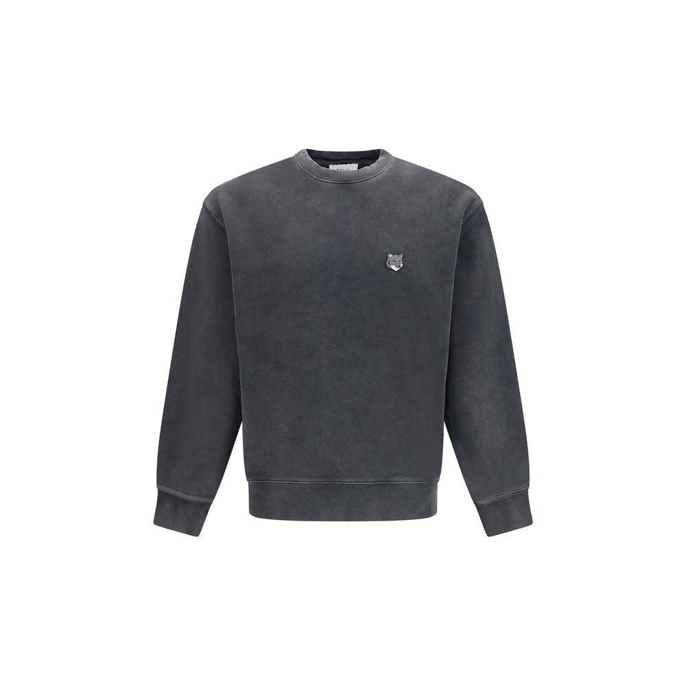 Maison Kitsuné Gray Cotton Sweatshirt - Effortless Luxury Redefined