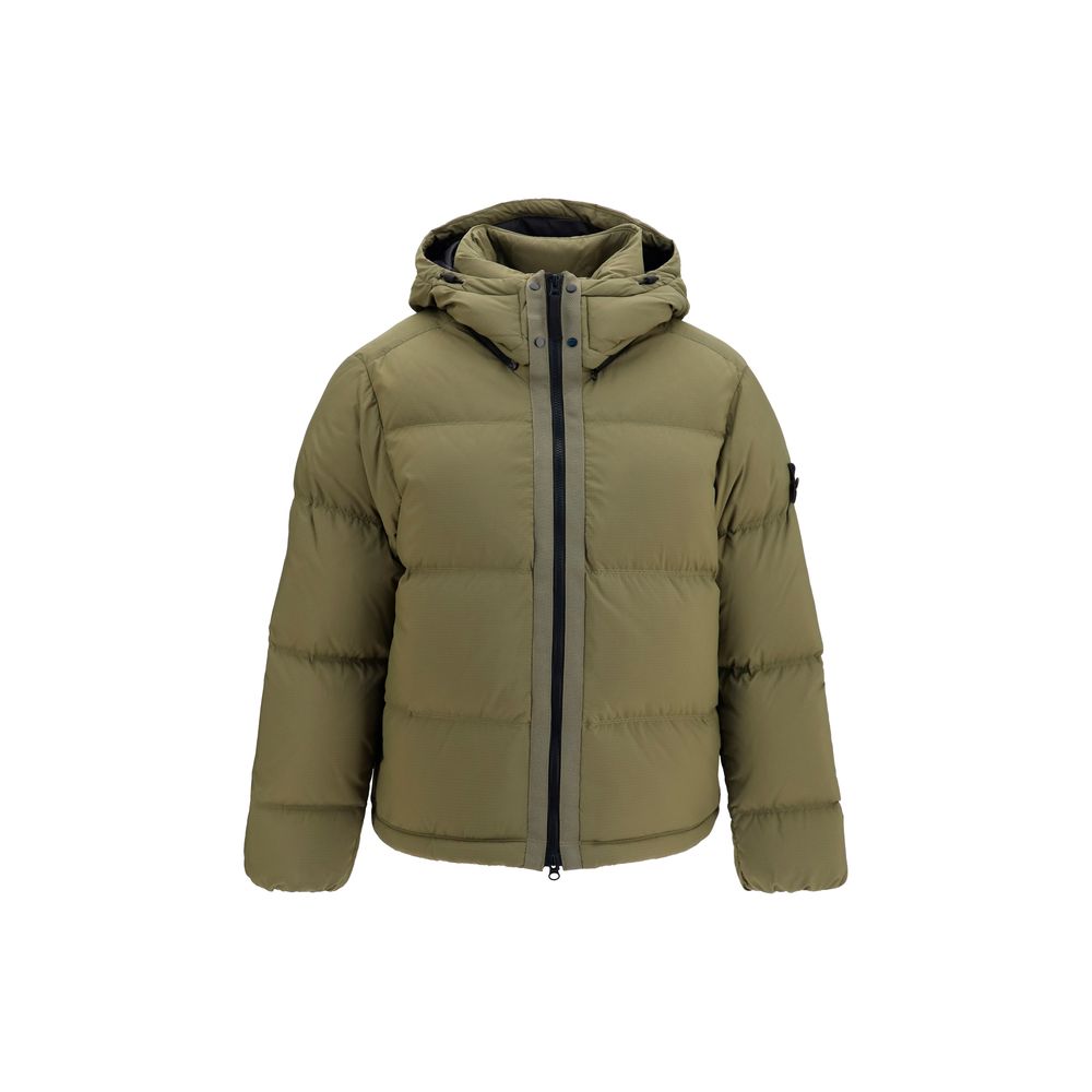 Experience the epitome of luxury with the Stone Island Bicolor Polyamide Full-Length Jacket, crafted from CORDURA® ripstop nylon, merging sophistication with unparalleled functionality.