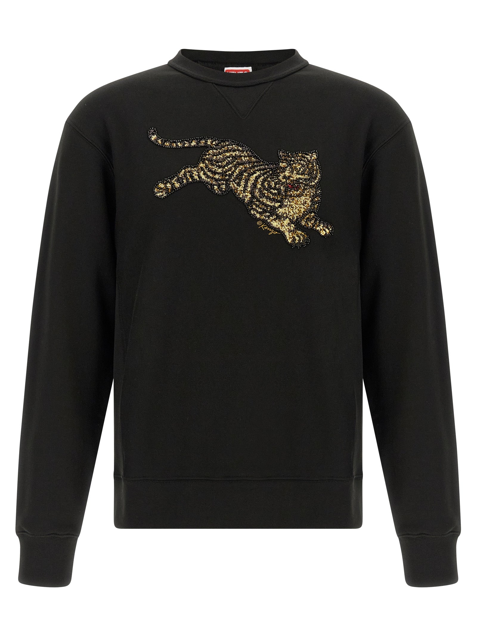 Kenzo Black Cotton Sweatshirt - Elevate Your Luxe Wardrobe