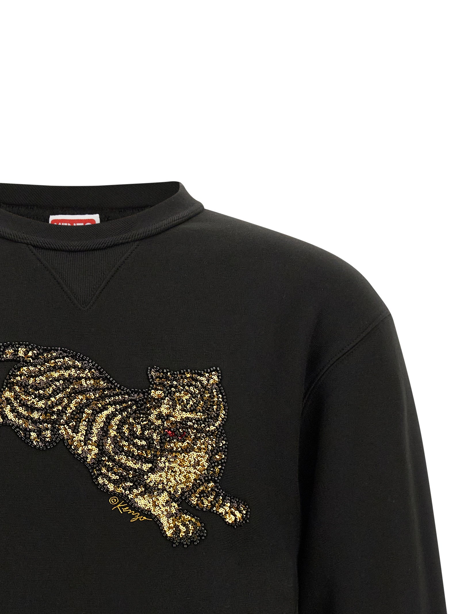 Kenzo Black Cotton Sweatshirt - Elevate Your Luxe Wardrobe