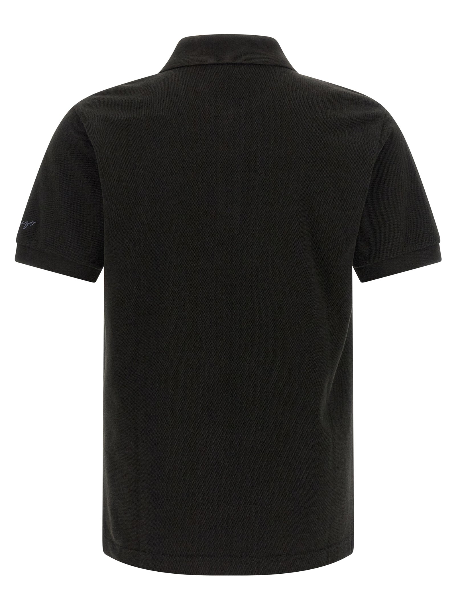 KENZO Black Cotton Polo Shirt - Timeless Elegance Redefined