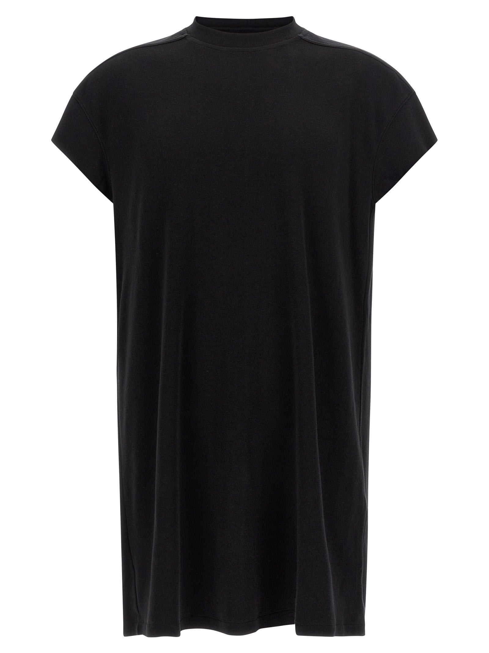 Rick Owens Black Cotton T-Shirt - Architectural Elegance in Fashion