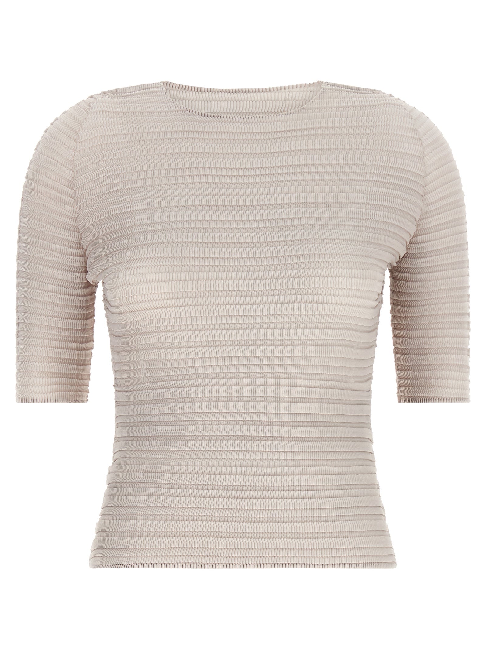 Issey Miyake Jiggly Pleats Blouse - Timeless Luxury in Beige