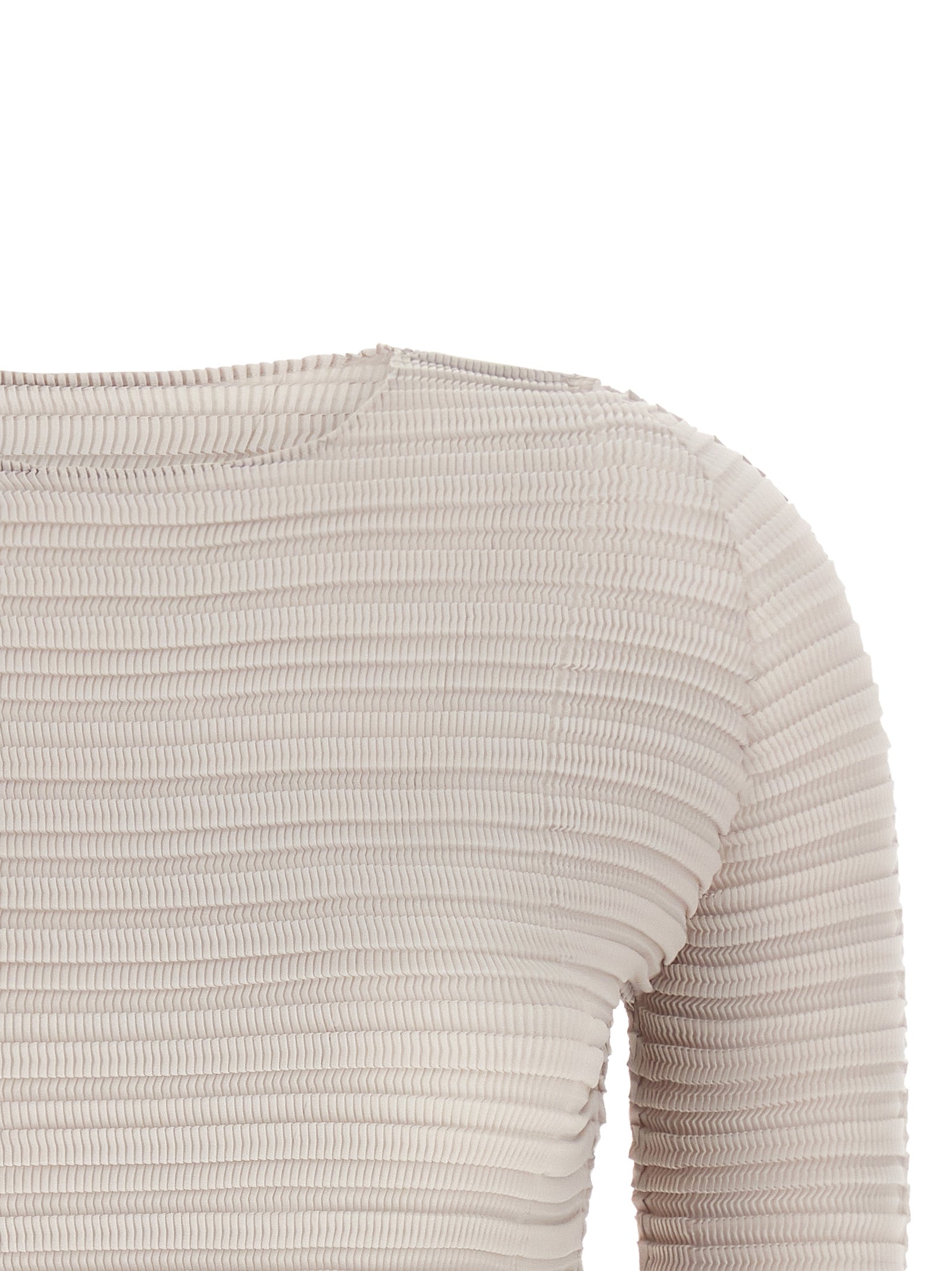Issey Miyake Jiggly Pleats Blouse - Timeless Luxury in Beige