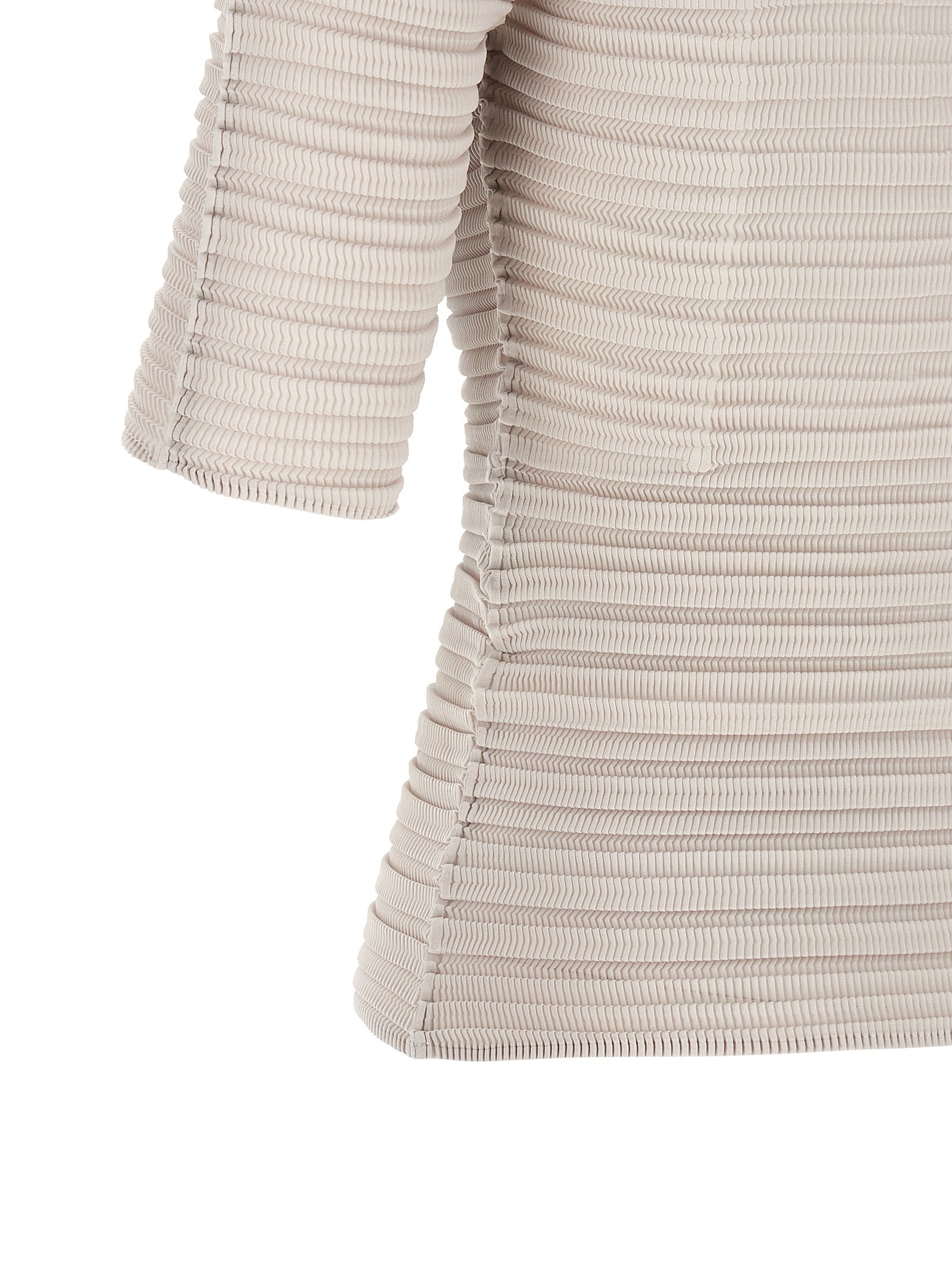 Issey Miyake Jiggly Pleats Blouse - Exquisite Beige Elegance