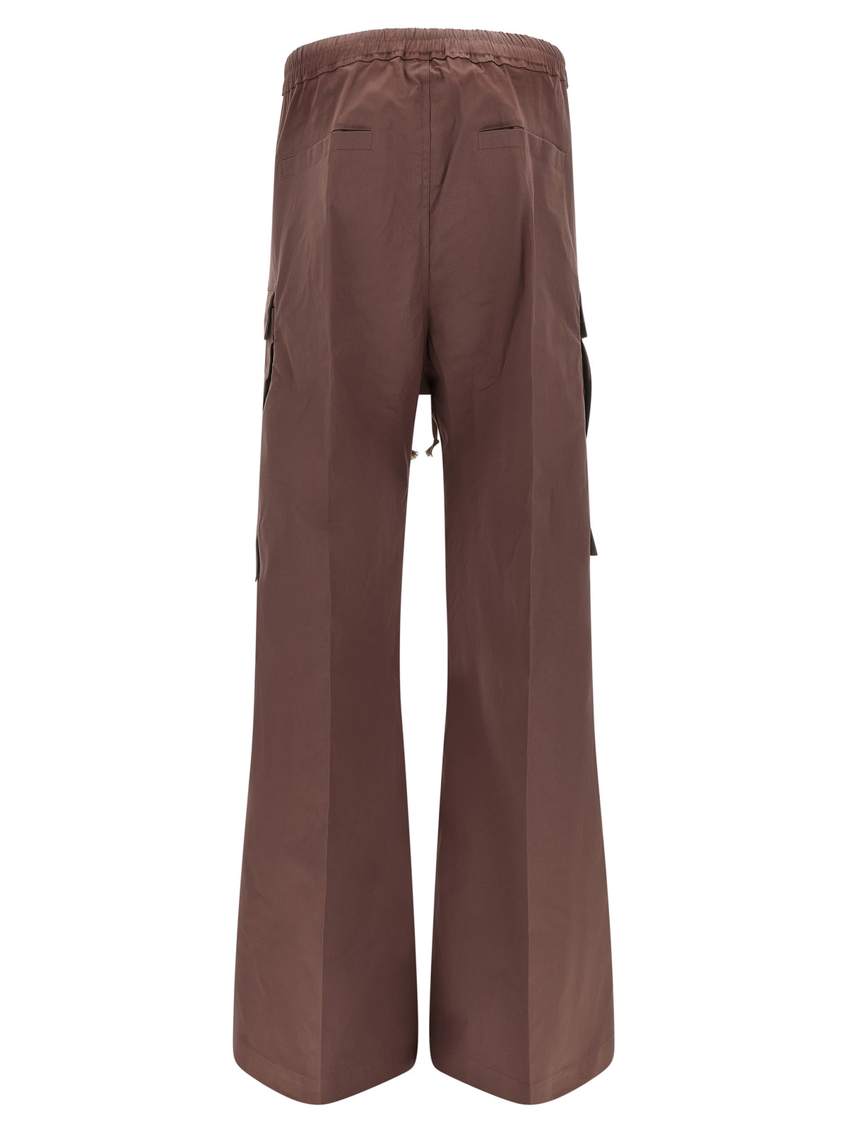 Rick Owens Brown Cotton Flared Pants - Avant-Garde Luxury Fashion