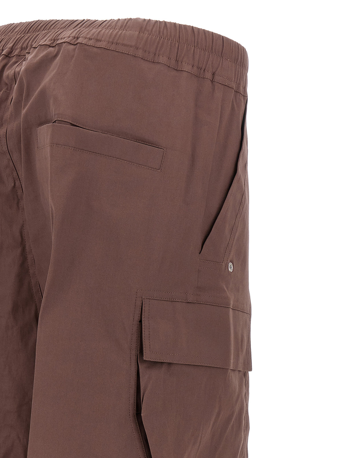 Rick Owens Brown Cotton Flared Pants - Avant-Garde Luxury Fashion