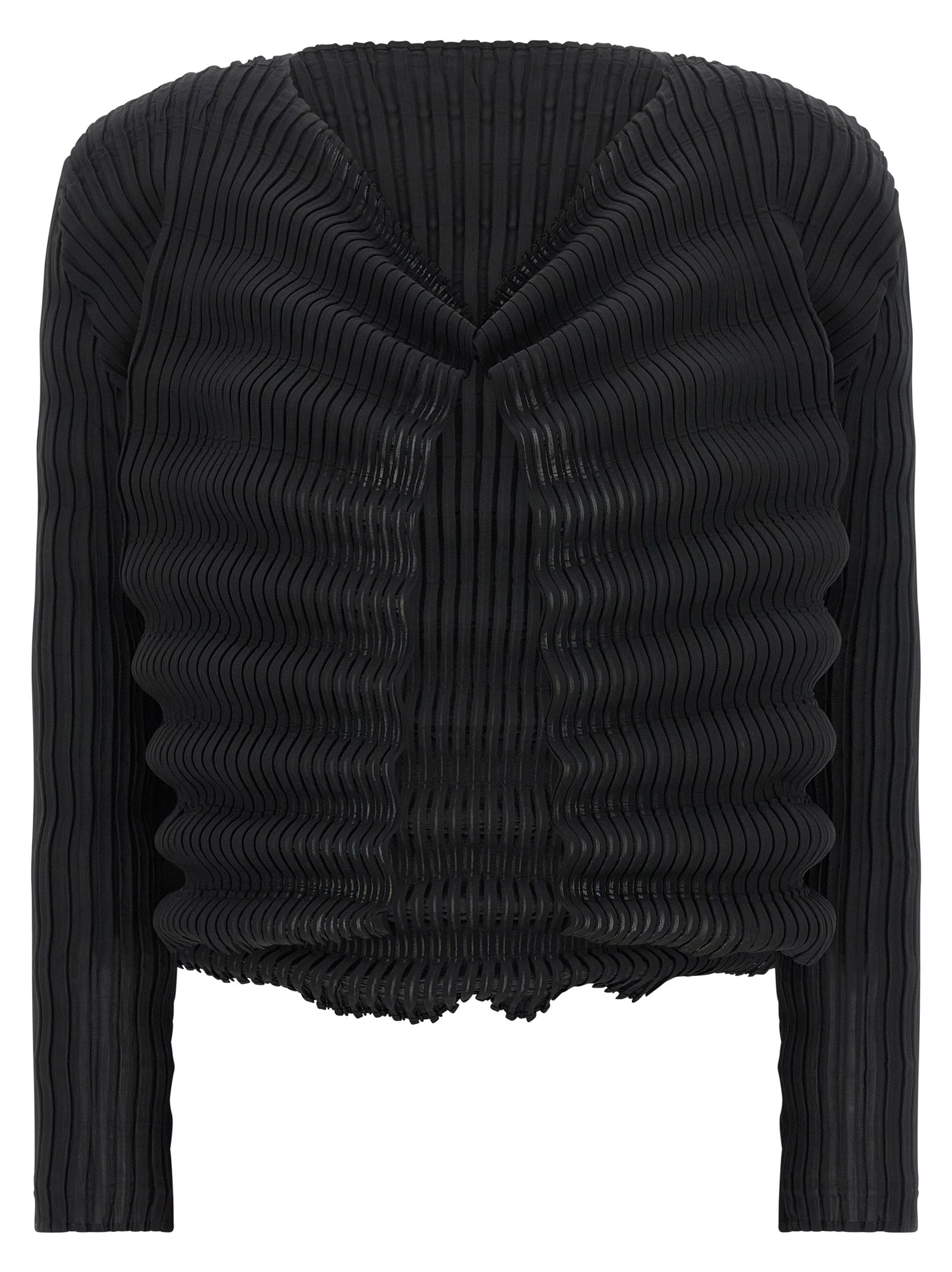 Issey Miyake Spring Pleats Cardigan - Avant-Garde Luxury Fashion