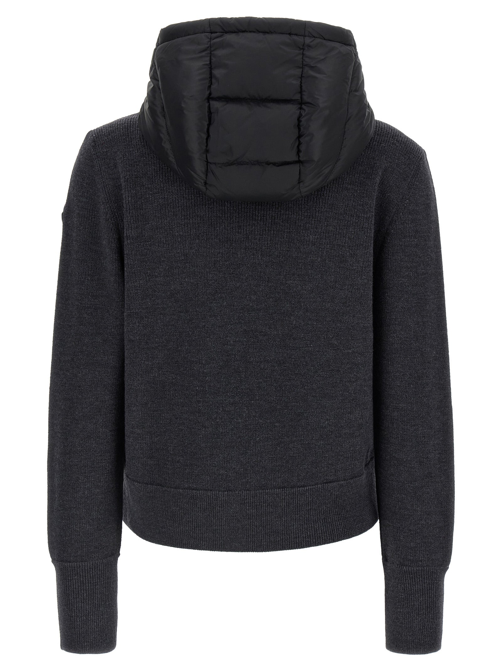 Moncler Gray Polyamide Cardigan - Timeless Luxury Layering