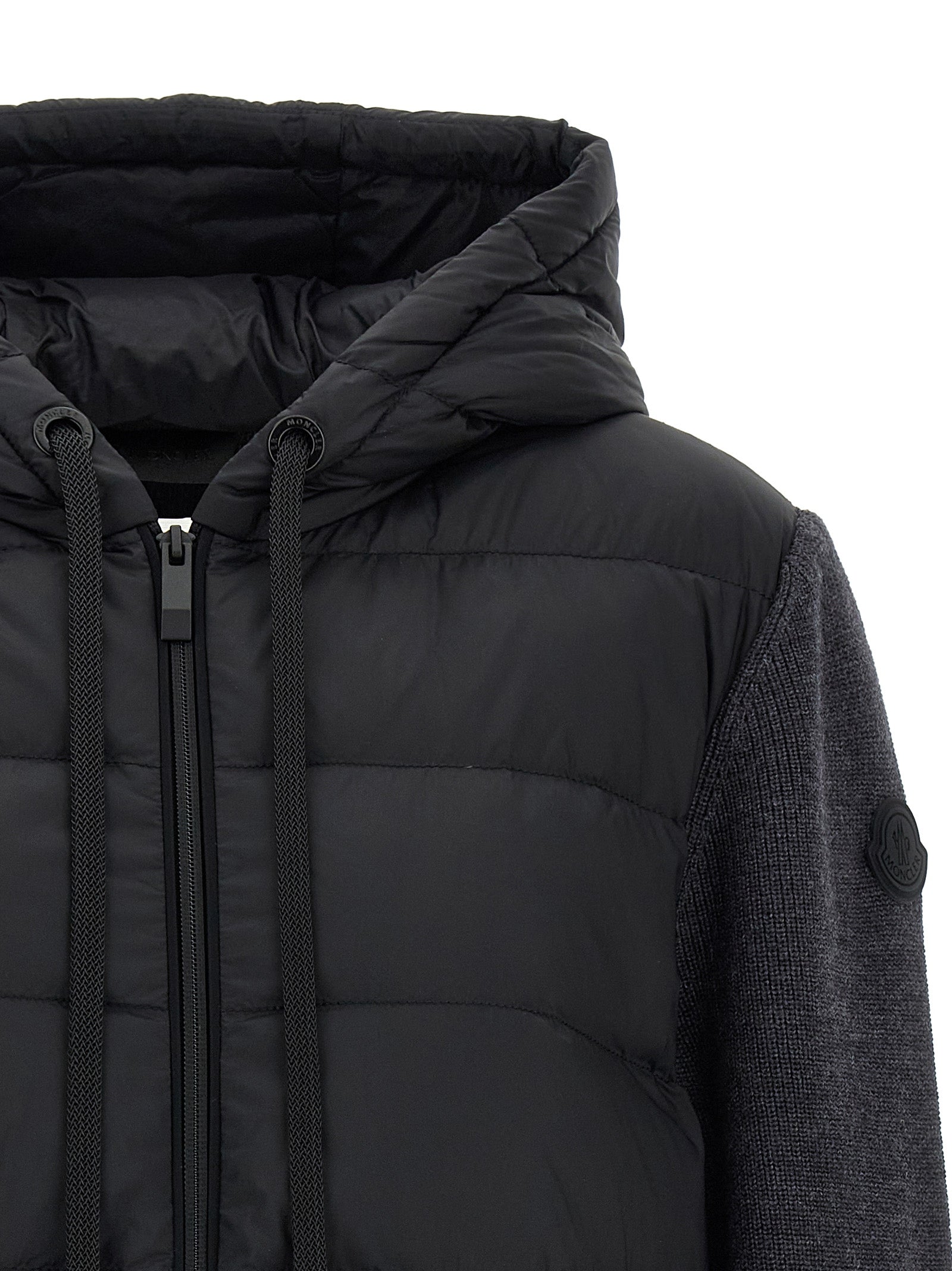 Moncler Gray Polyamide Cardigan - Timeless Luxury Essentials
