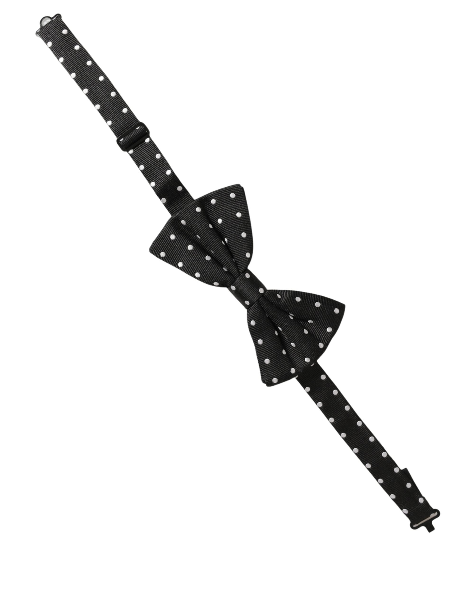 Dolce & Gabbana Silk Polka Dot Bow Tie - Timeless Elegance