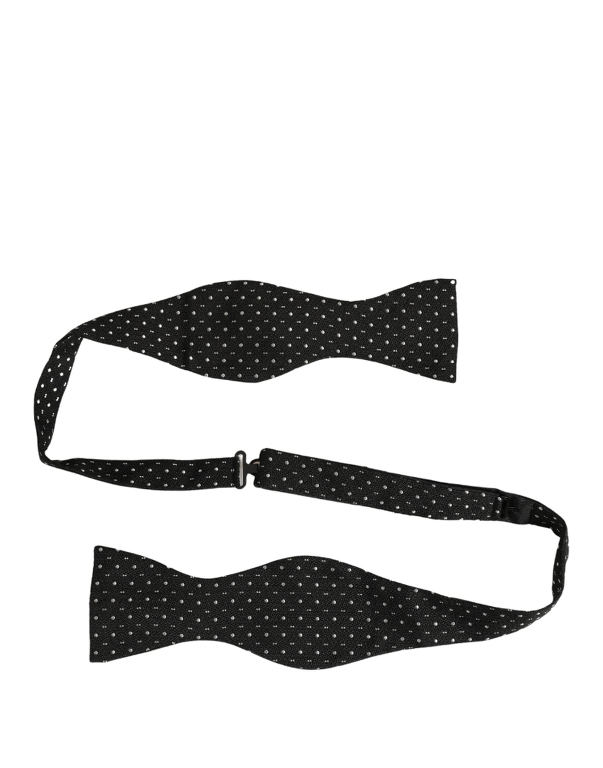 Dolce & Gabbana Silk Polka Dot Bow Tie - Timeless Elegance