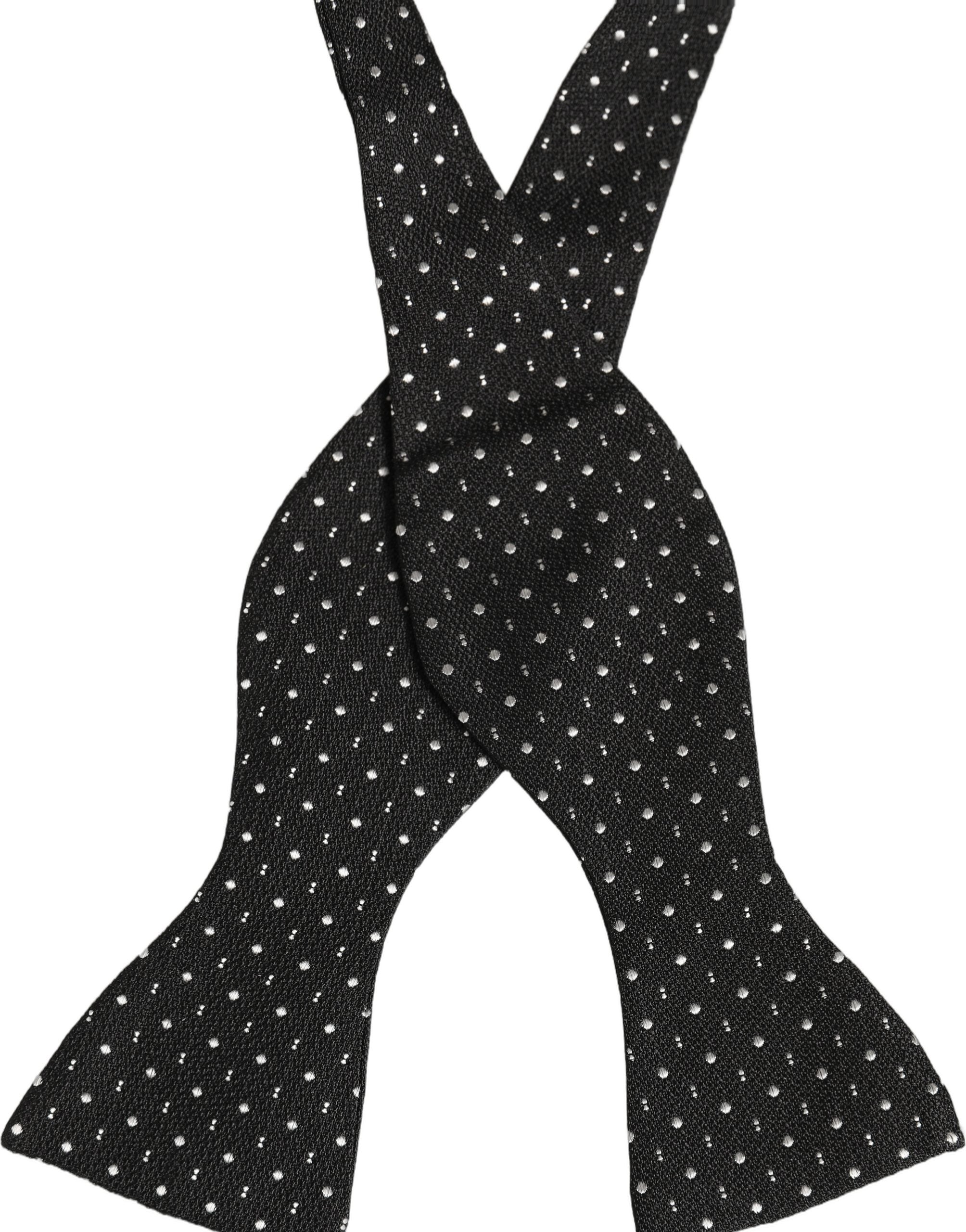 Dolce & Gabbana Polka Dot Silk Bow Tie - Timeless Elegance