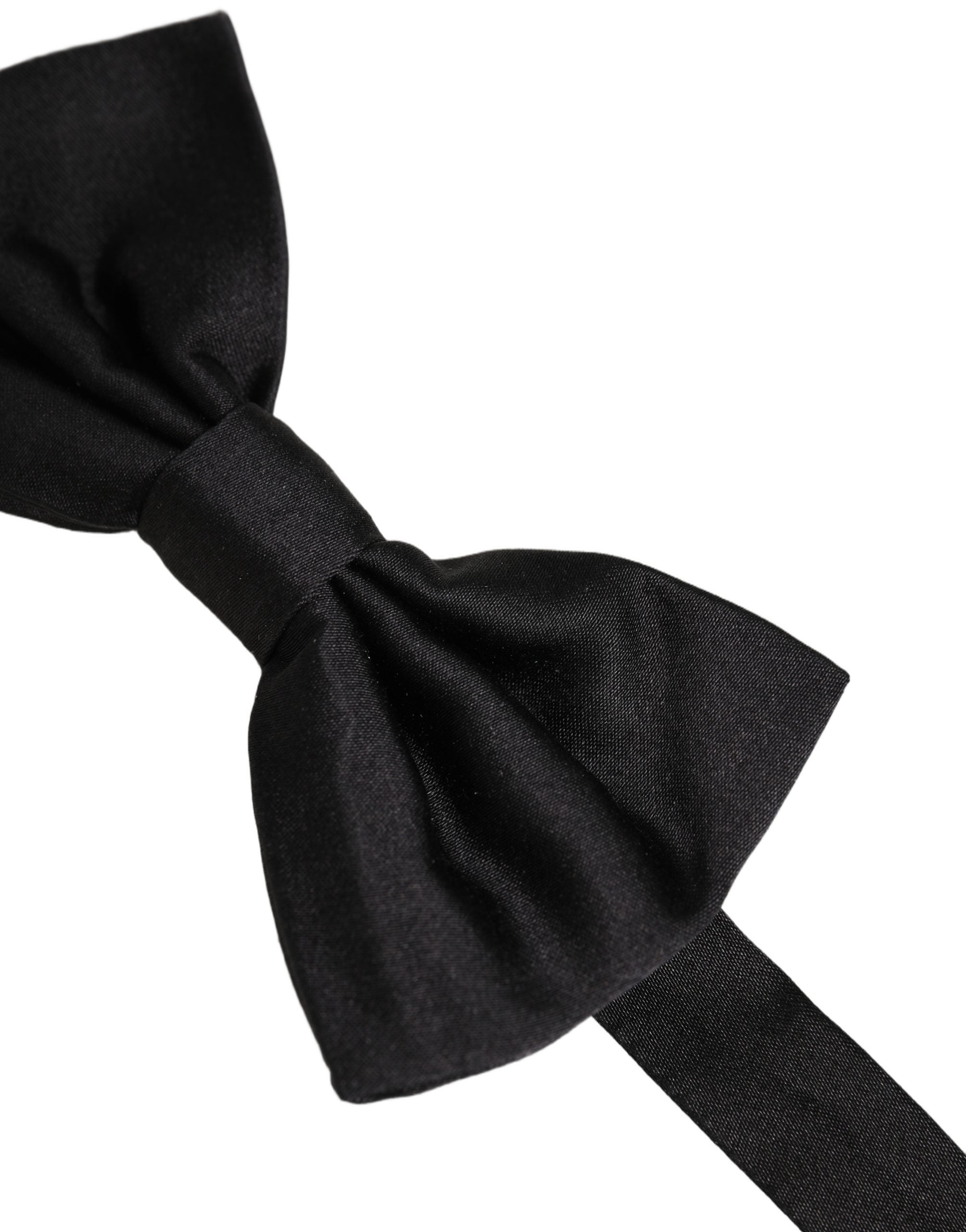 Dolce & Gabbana Silk Black Bow Tie for Timeless Elegance