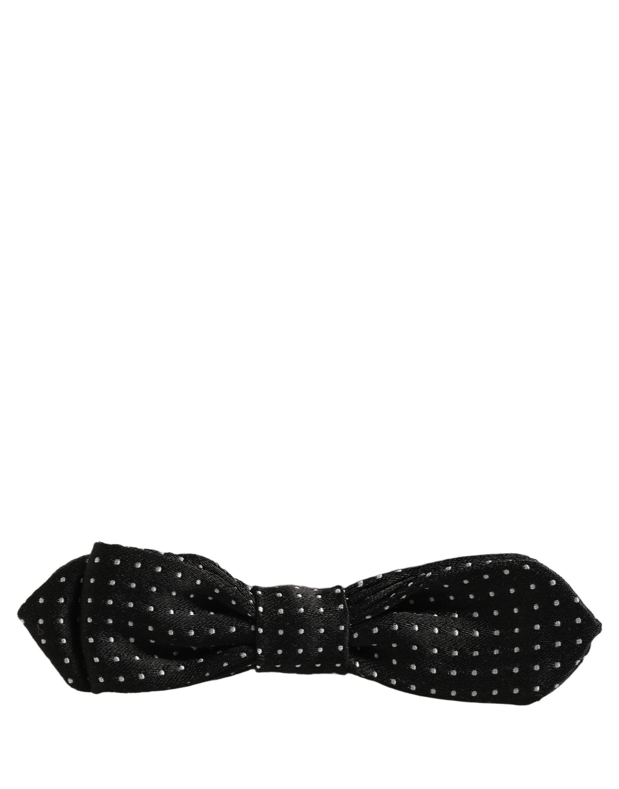 Dolce & Gabbana Silk Polka Dot Bow Tie - Timeless Elegance