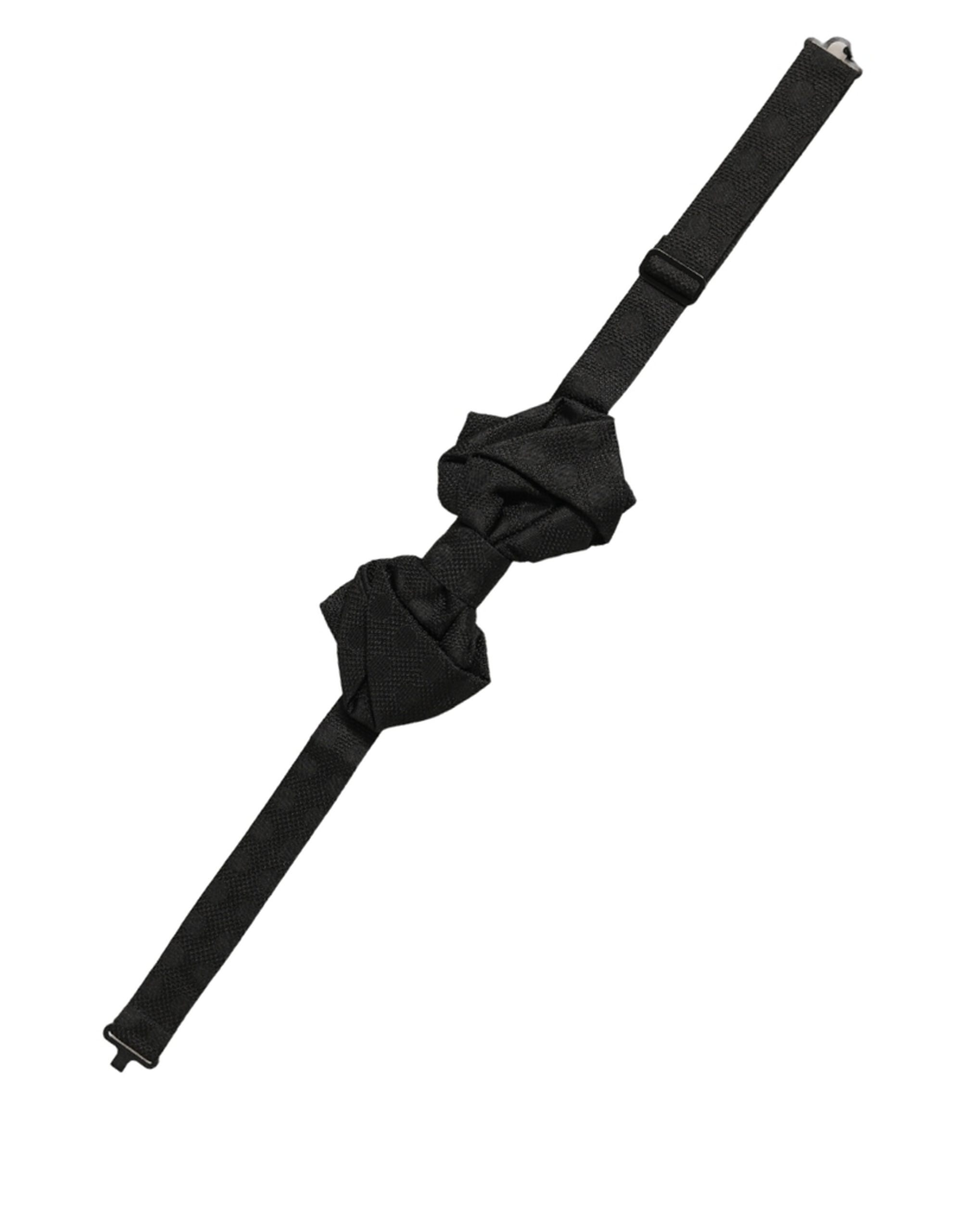 Dolce & Gabbana Silk Black Bow Tie - Timeless Luxury Accessory